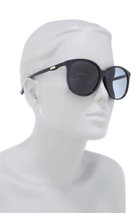 gucci black heart sunglasses|gucci 57mm round sunglasses.